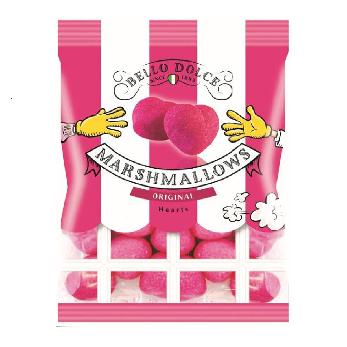 Bello Dolce Heart Marshmallows 125g - Original