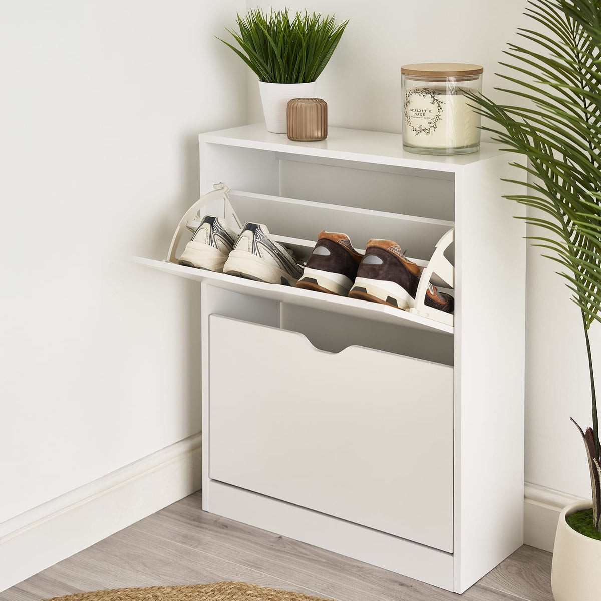 2 Tier Shoe Cabinet