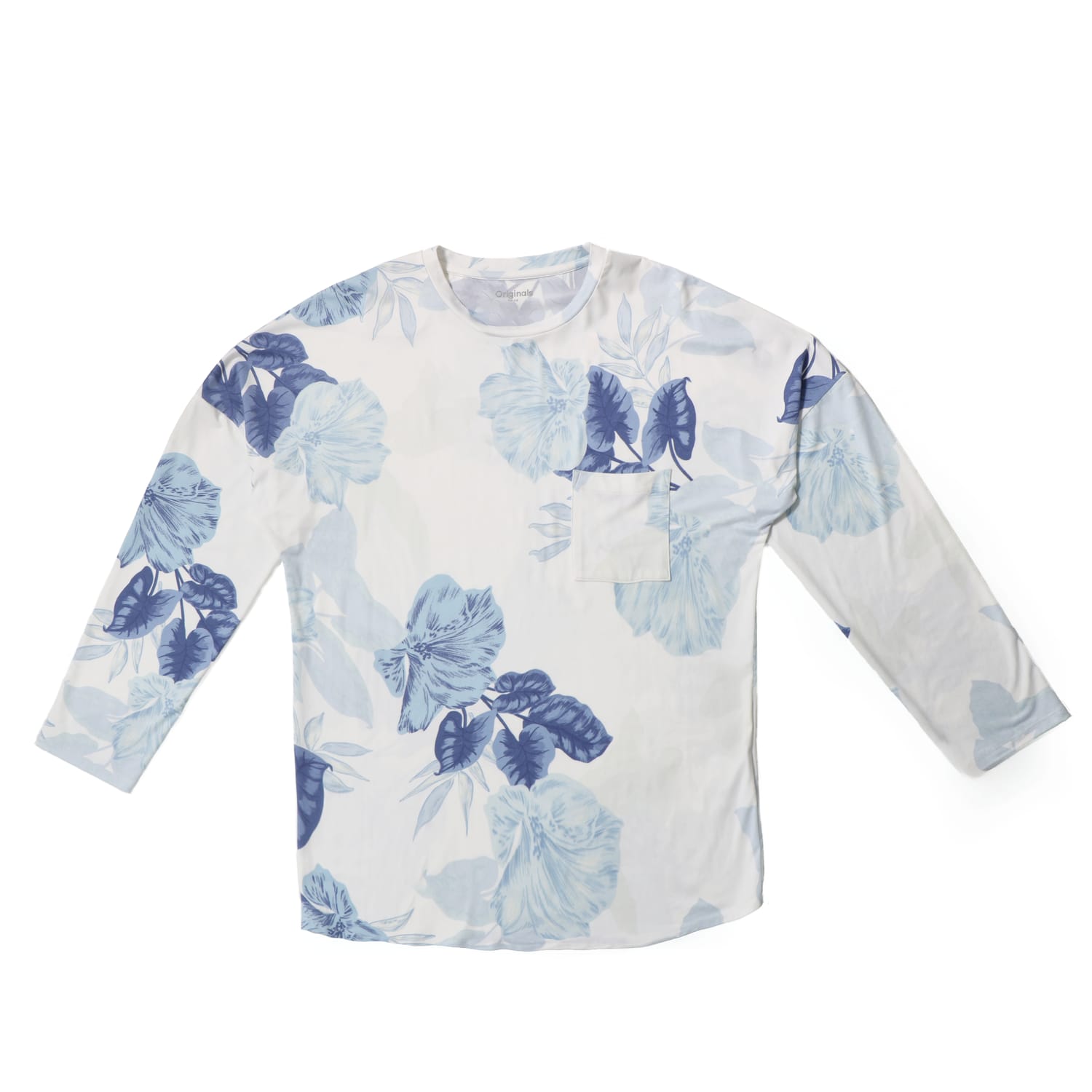 Originals Ladies Blue Floral Pyjama Set, product image 2