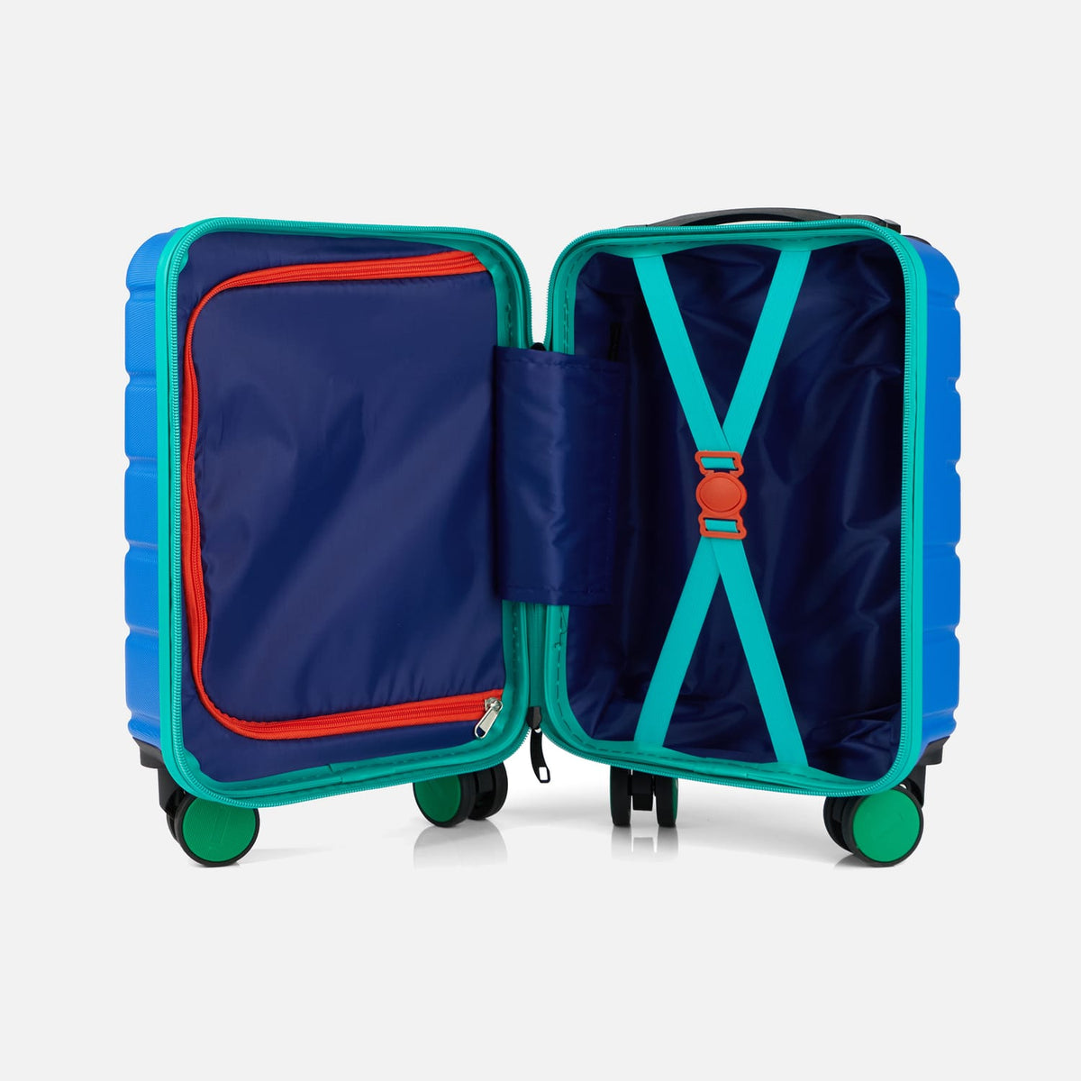 Underseat Kids Cabin Suitcase - Blue & Green, product image 3